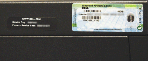 dell poweredge 2950 serial number location
